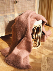 Mantas Ezcaray Mohair plaid 130 x 200 cm | Brændt rød Mantas Ezcaray