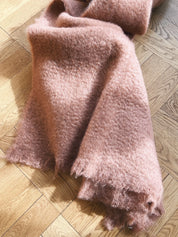 Mantas Ezcaray Mohair plaid 130 x 200 cm | Brændt rød Mantas Ezcaray