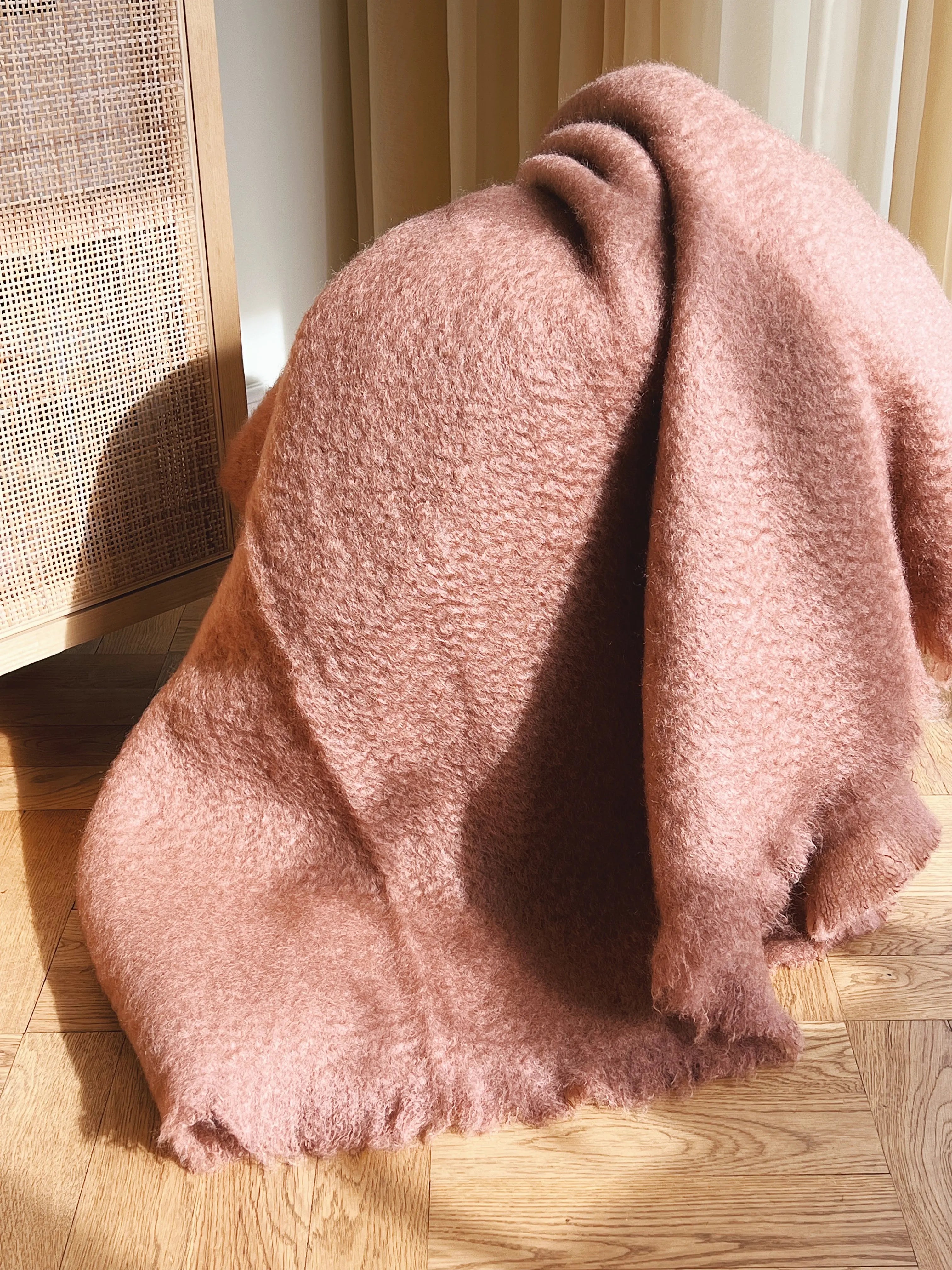 Mantas Ezcaray Mohair plaid 130 x 200 cm | Brændt rød Mantas Ezcaray