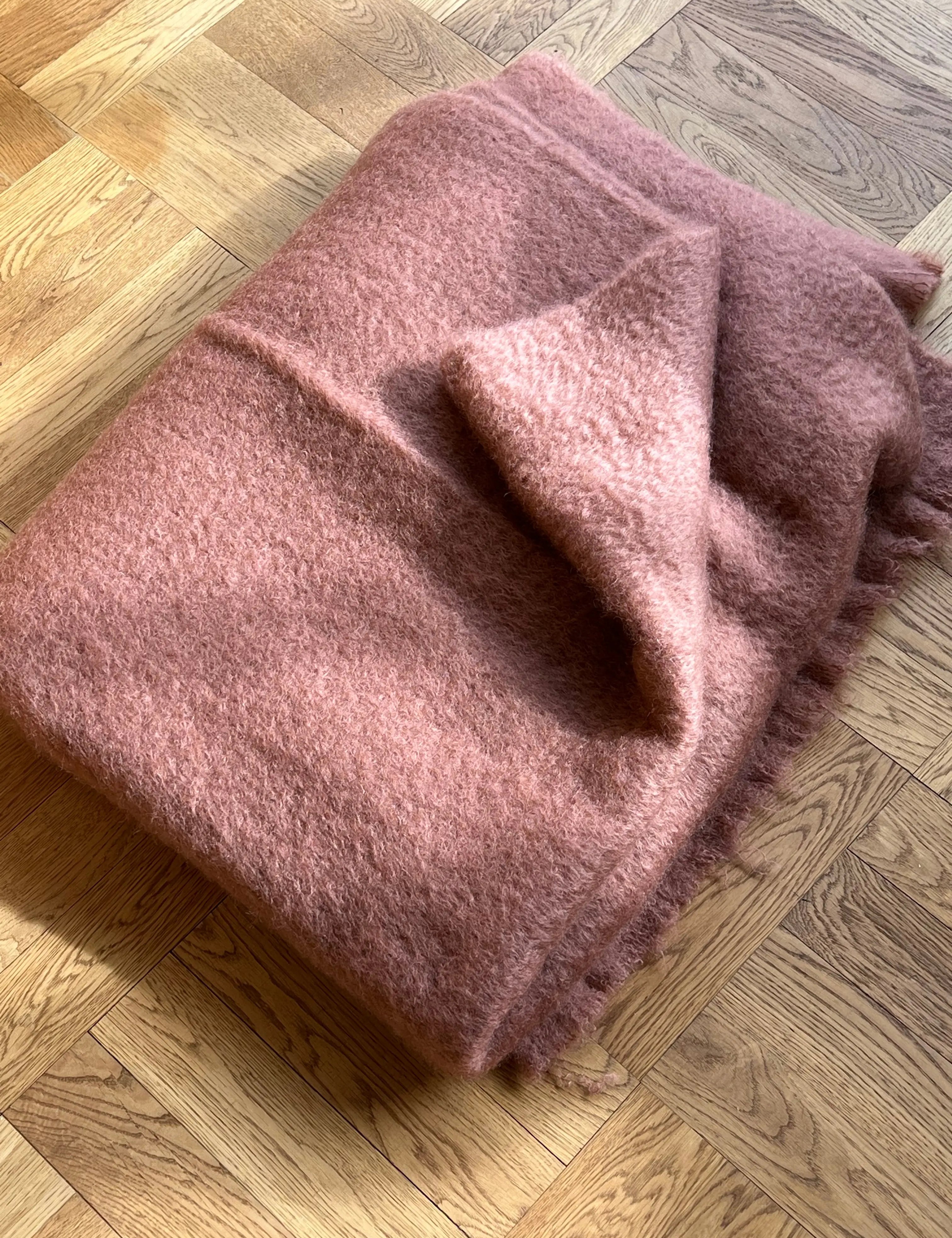 Mantas Ezcaray Mohair plaid 130 x 200 cm | Brændt rød Mantas Ezcaray