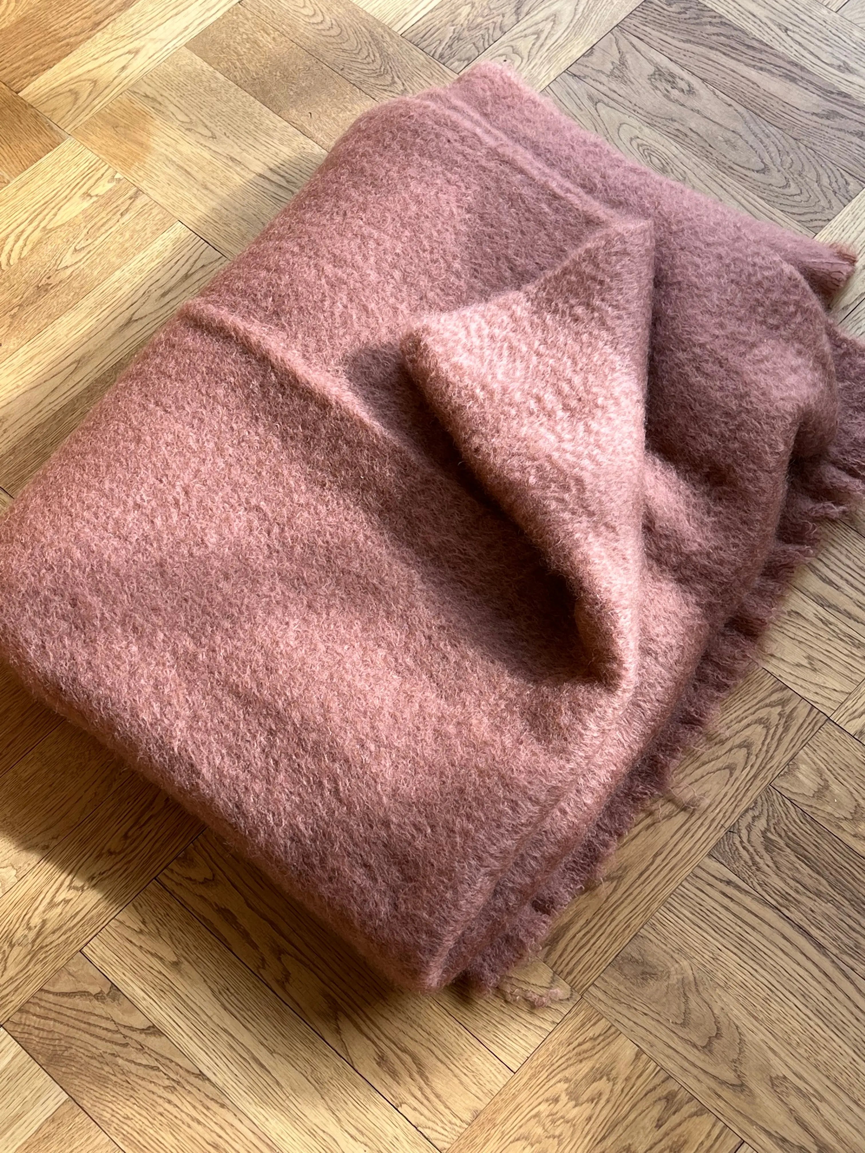 Mantas Ezcaray Mohair plaid 130 x 200 cm | Brændt rød Mantas Ezcaray