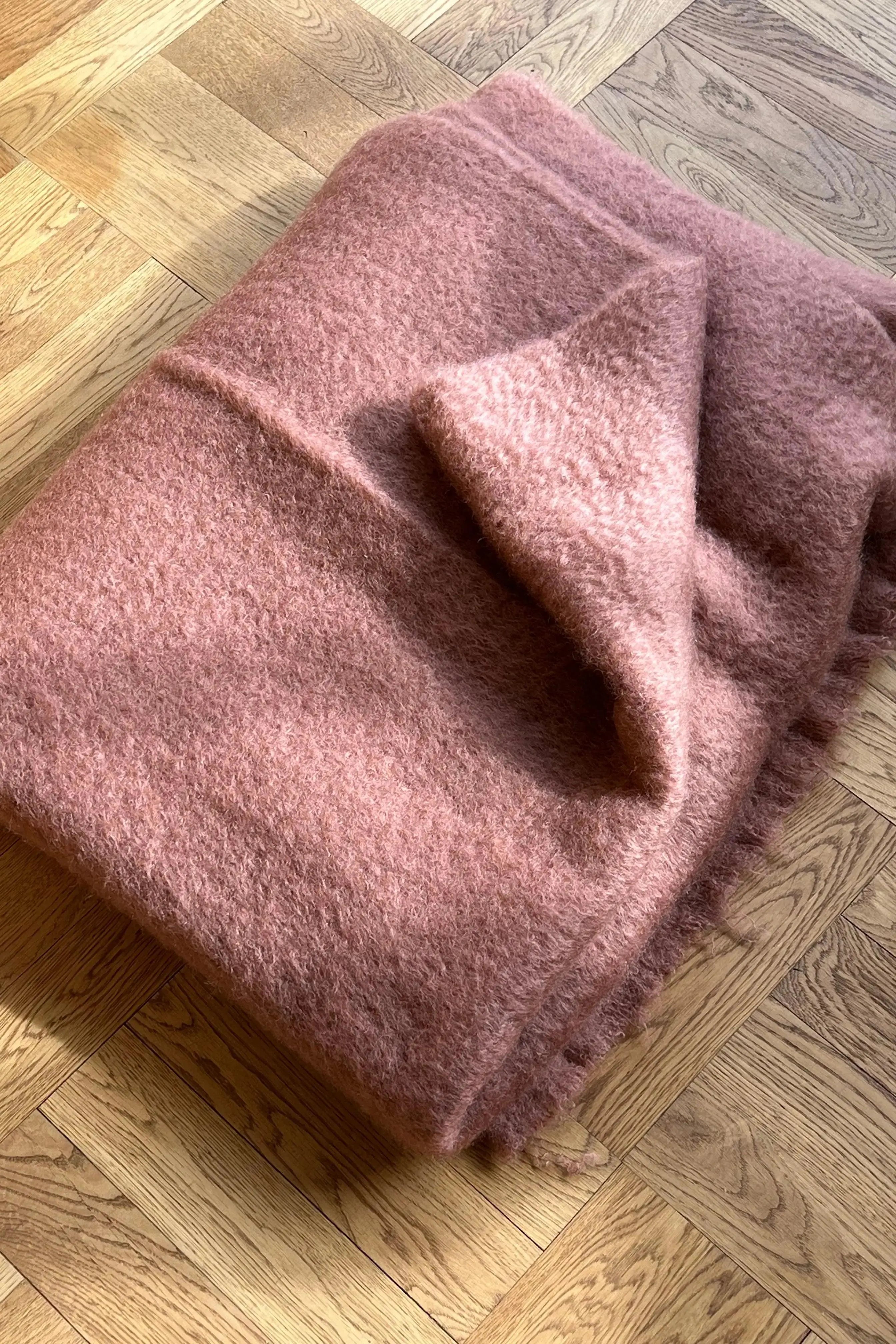 Mantas Ezcaray Mohair plaid 130 x 200 cm | Brændt rød Mantas Ezcaray