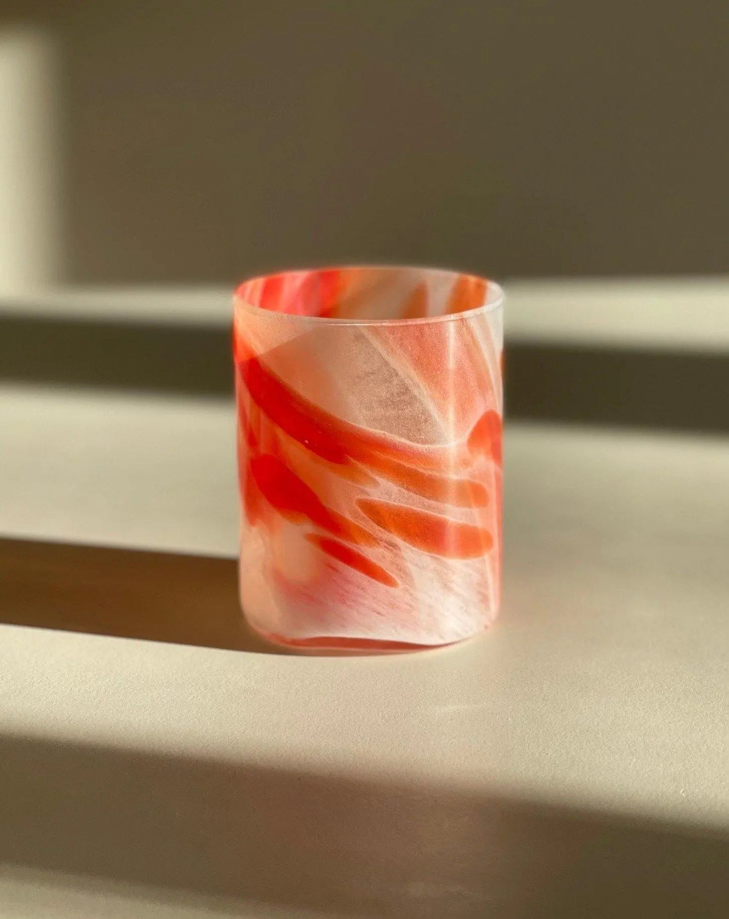 Murano Tumbler Drikkeglas | Blå, lyseblå, lilla, gul, rød og grøn Murano