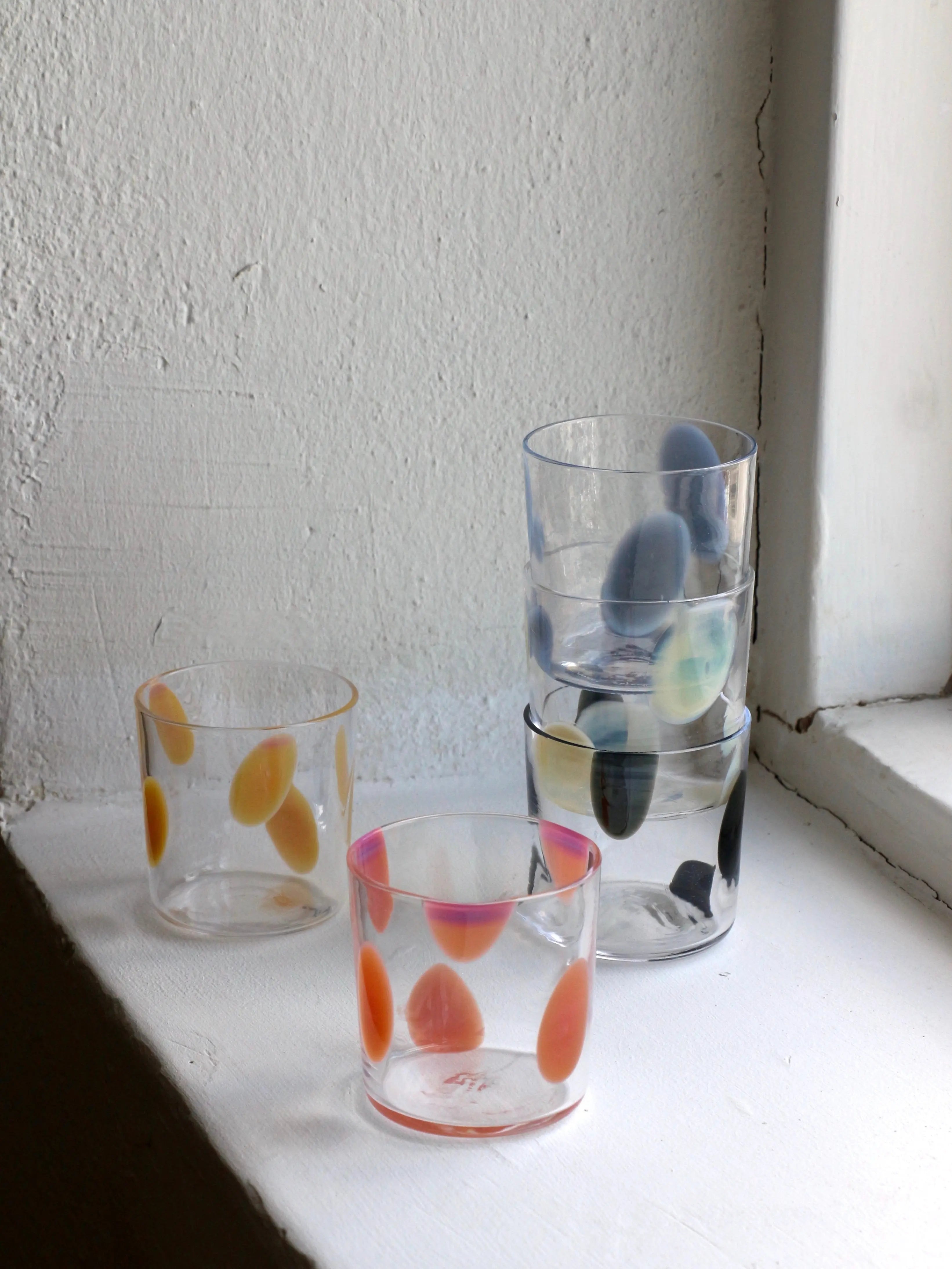 Normal Object Factory - Dot drikkeglas | Pink prikker Normal Object Factory
