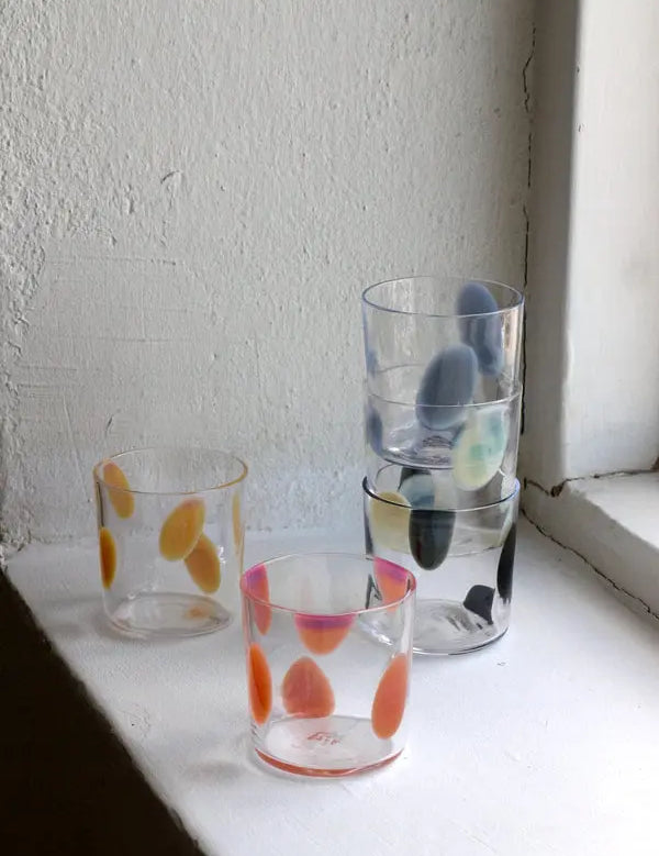 Normal Object Factory - Dot drikkeglas | Blå prikker Normal Object Factory