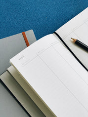 Notem studio, Bea notesbog med elastikbånd, medium, Light grey Notem studio