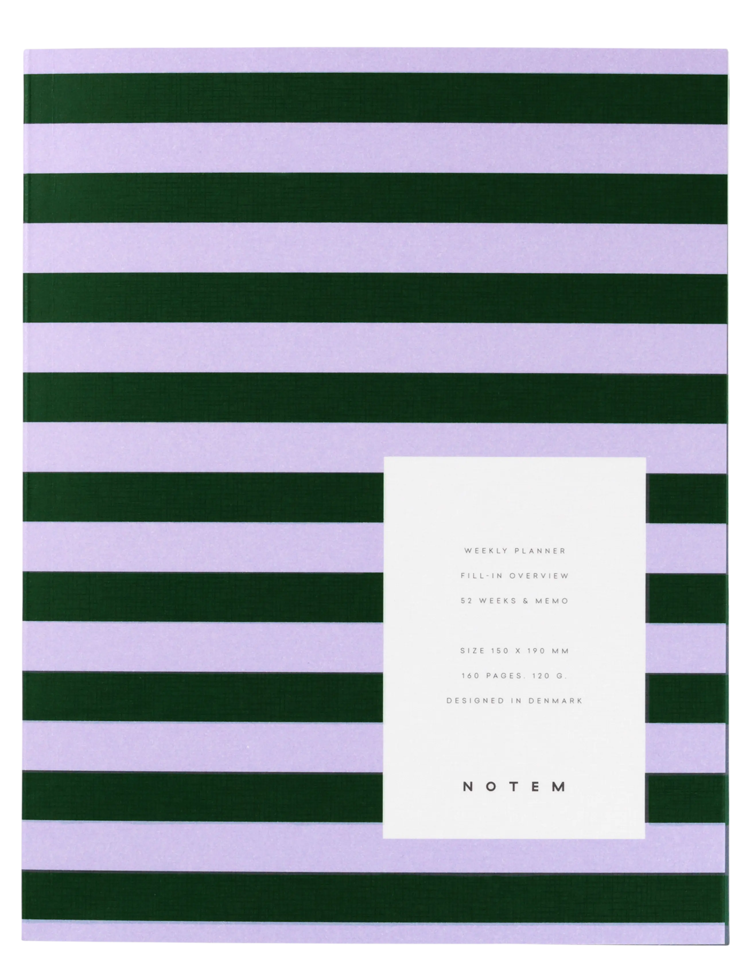 Notem studio, Uma Weekly Planner, medium, Rose & Green Notem studio