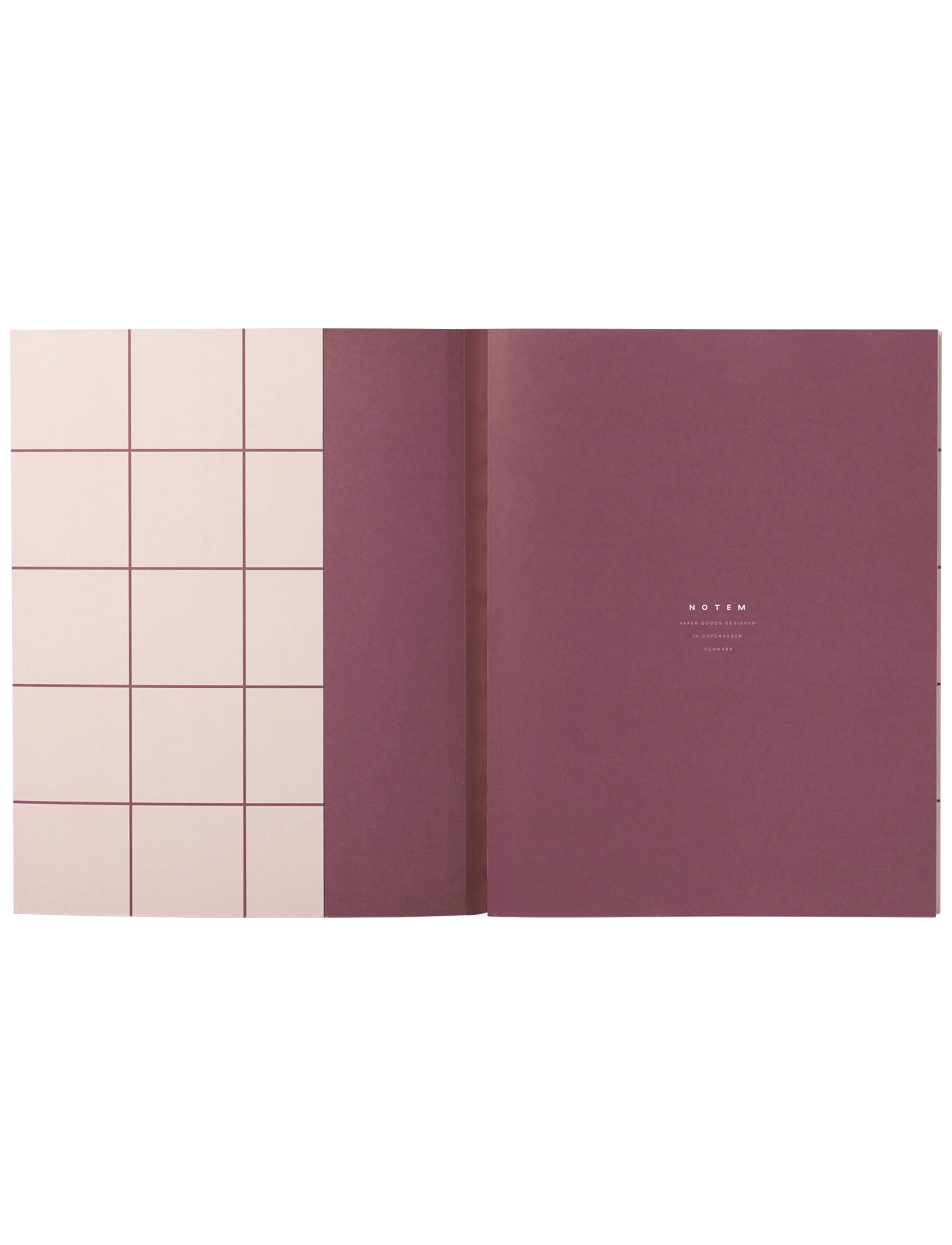 Notem studio, Uma notesbog flat lay, Softcover large, Rose Notem studio
