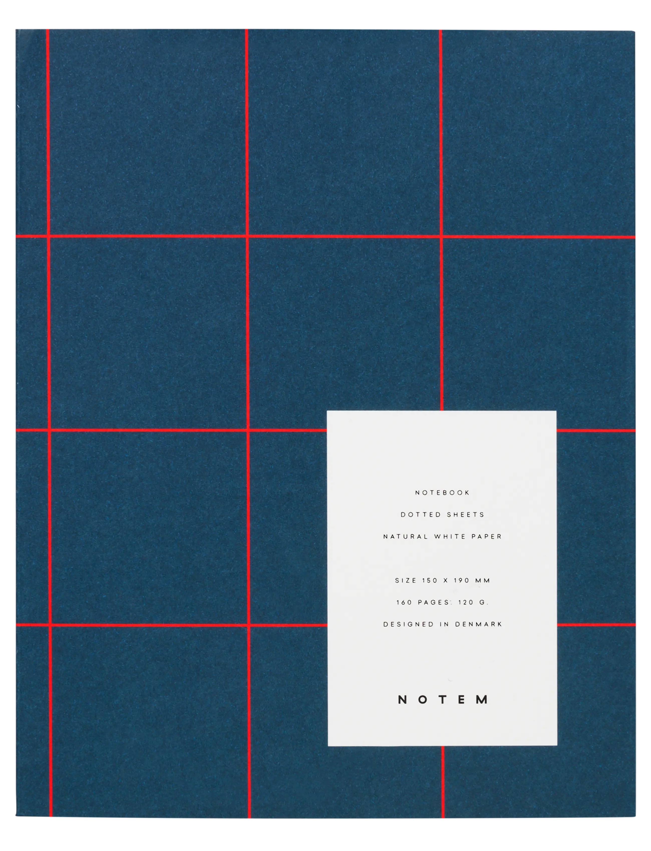 Notem studio, Uma notesbog flat lay, Softcover medium, Dark Blue Notem studio