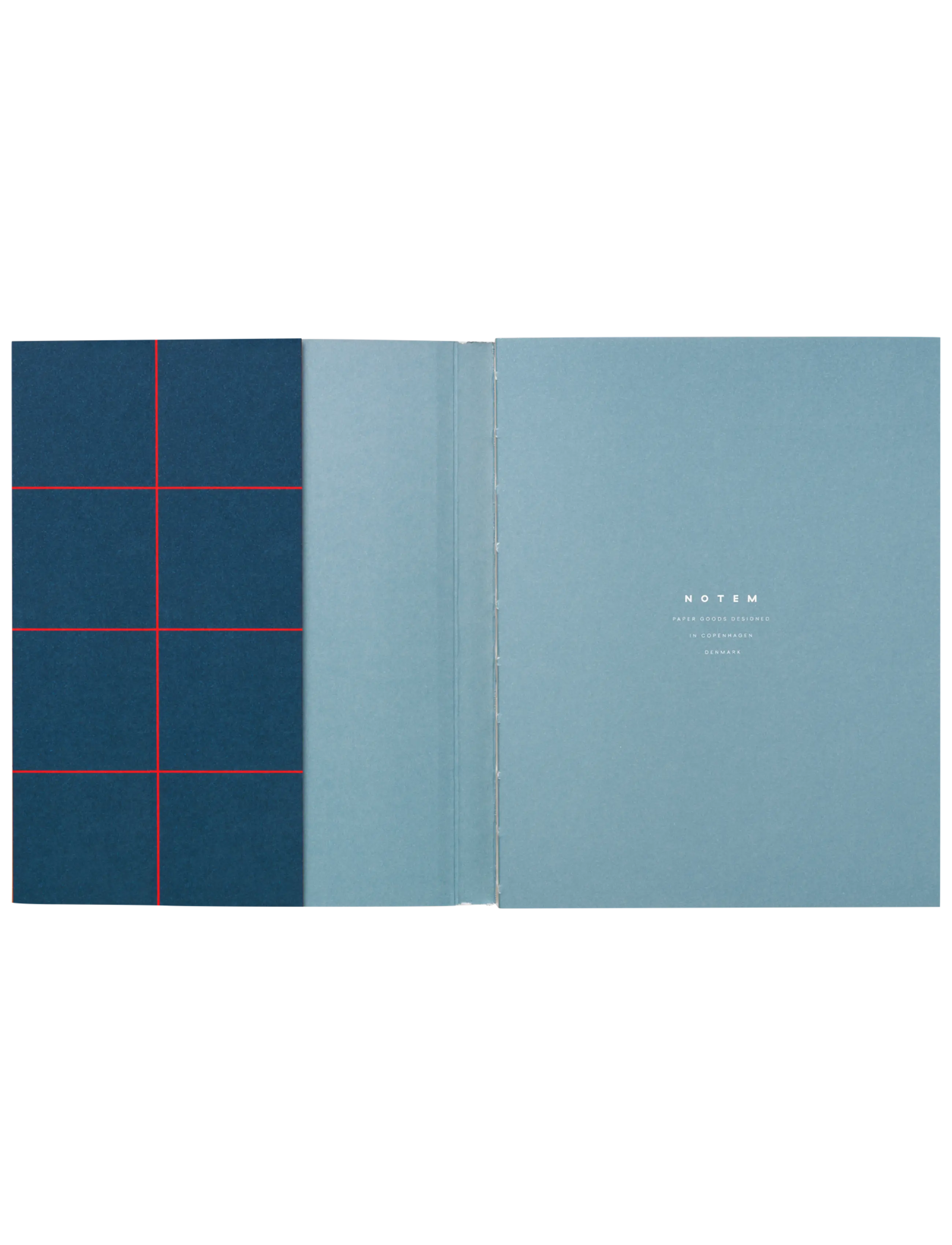 Notem studio, Uma notesbog flat lay, Softcover medium, Dark Blue Notem studio