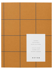 Notem studio, Uma notesbog flat lay, Softcover medium, Ochre Notem studio