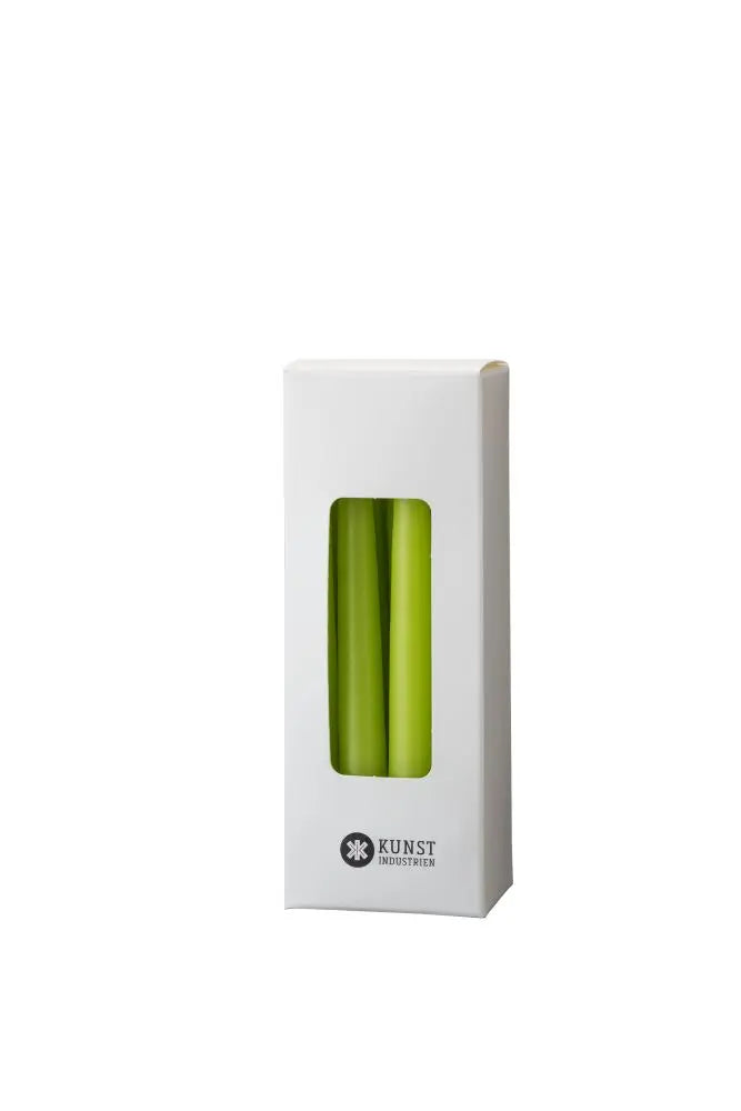 Paraffin stagelys (12 cm) - Lime - 12 stk. Kunstindustrien