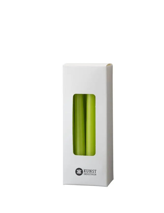 Paraffin stagelys (12 cm) - Lime - 12 stk. Kunstindustrien