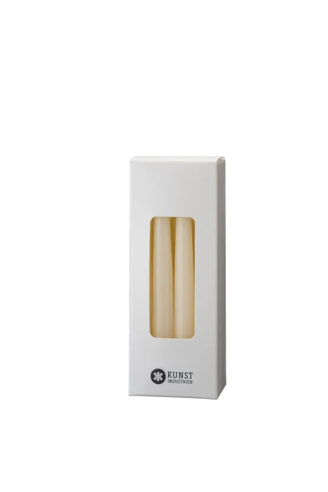 Paraffin stagelys (12 cm) - Off White - 12 stk. Kunstindustrien
