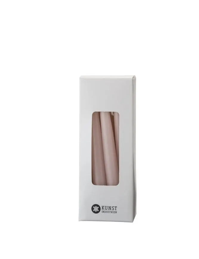 Paraffin stagelys (12 cm) - Rosa - 12 stk. Kunstindustrien