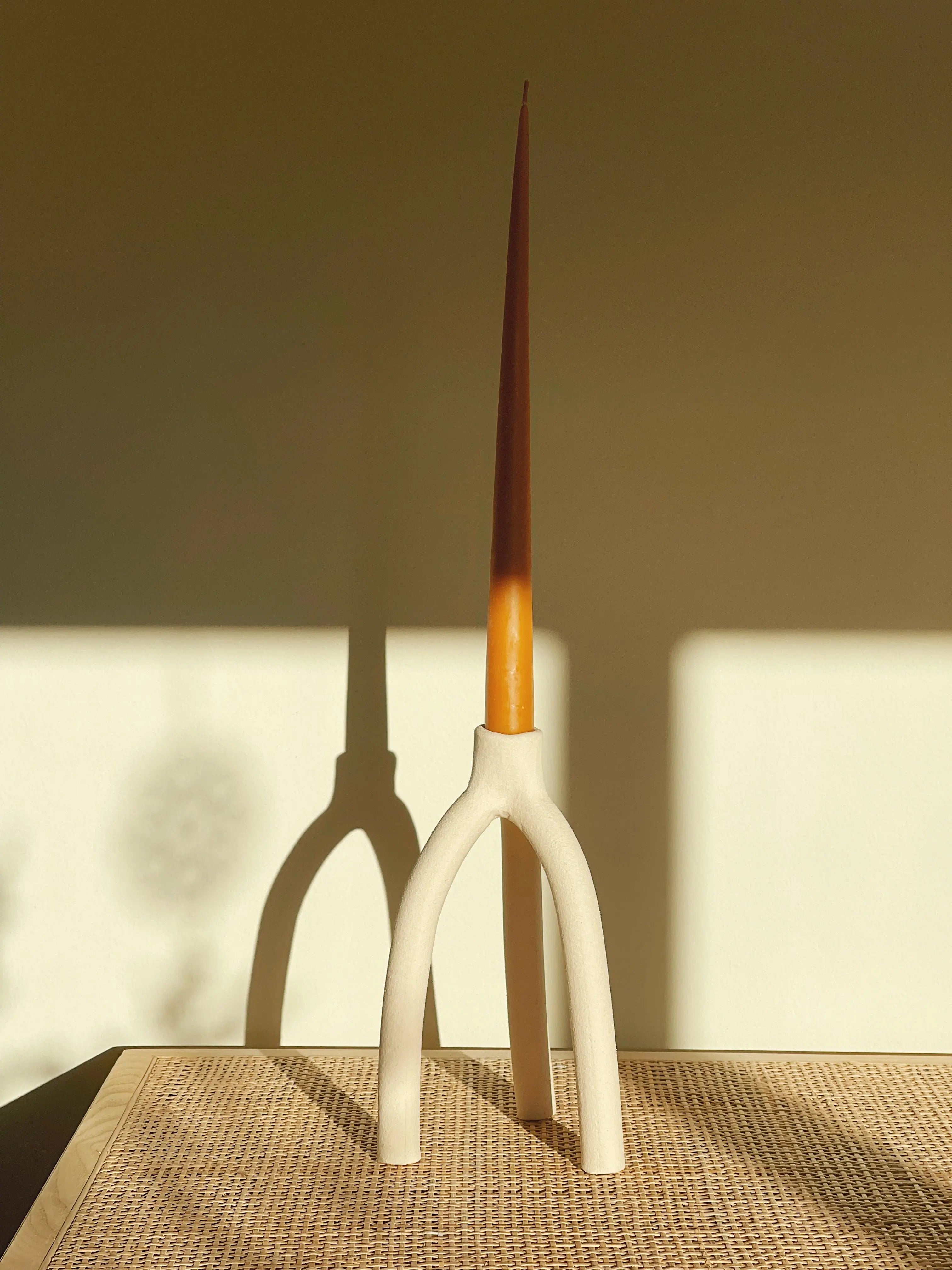 RÅ Lysestage fra Karolina Brobech  | Creme, stor Karolina Brobech