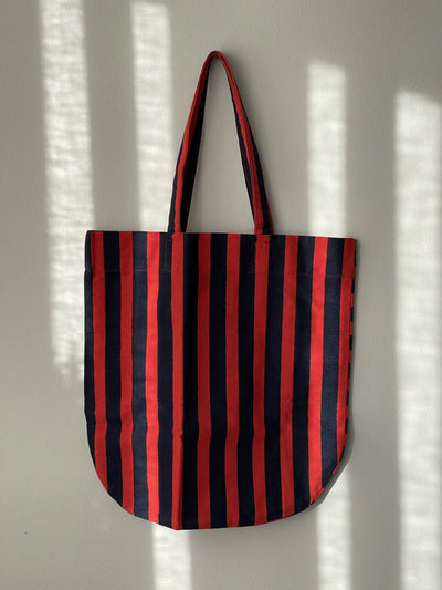 Randa mulepose/taske | Blå/rød stribet Studio Hafnia