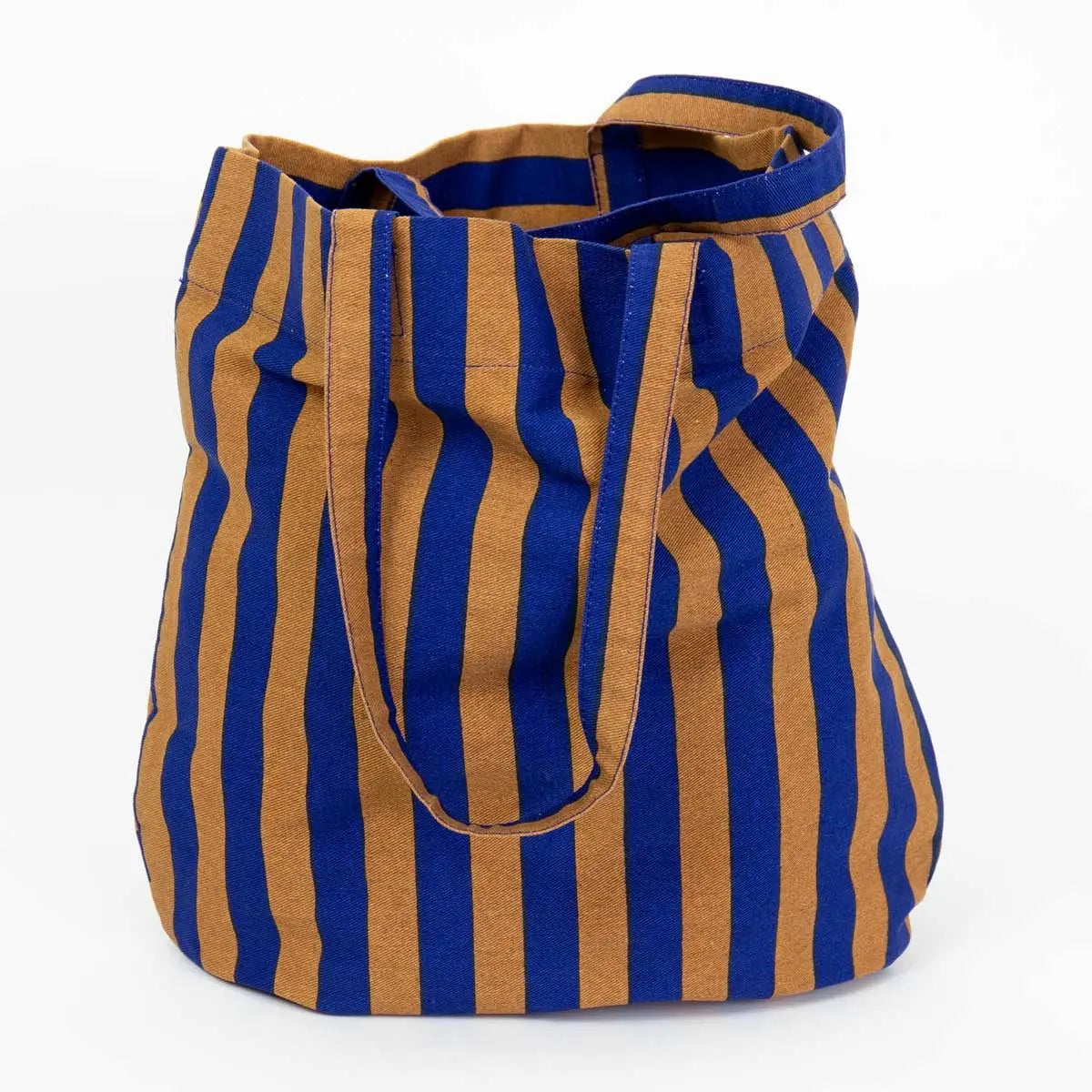 Randa mulepose/taske | Blå/sennepsfarvet stribet Hafnia