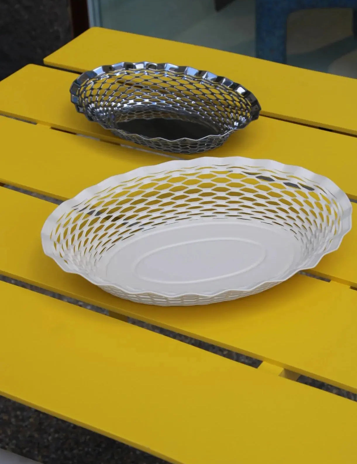 Roger Orfevre - Brødkurv oval | Creme Roger Orfevre
