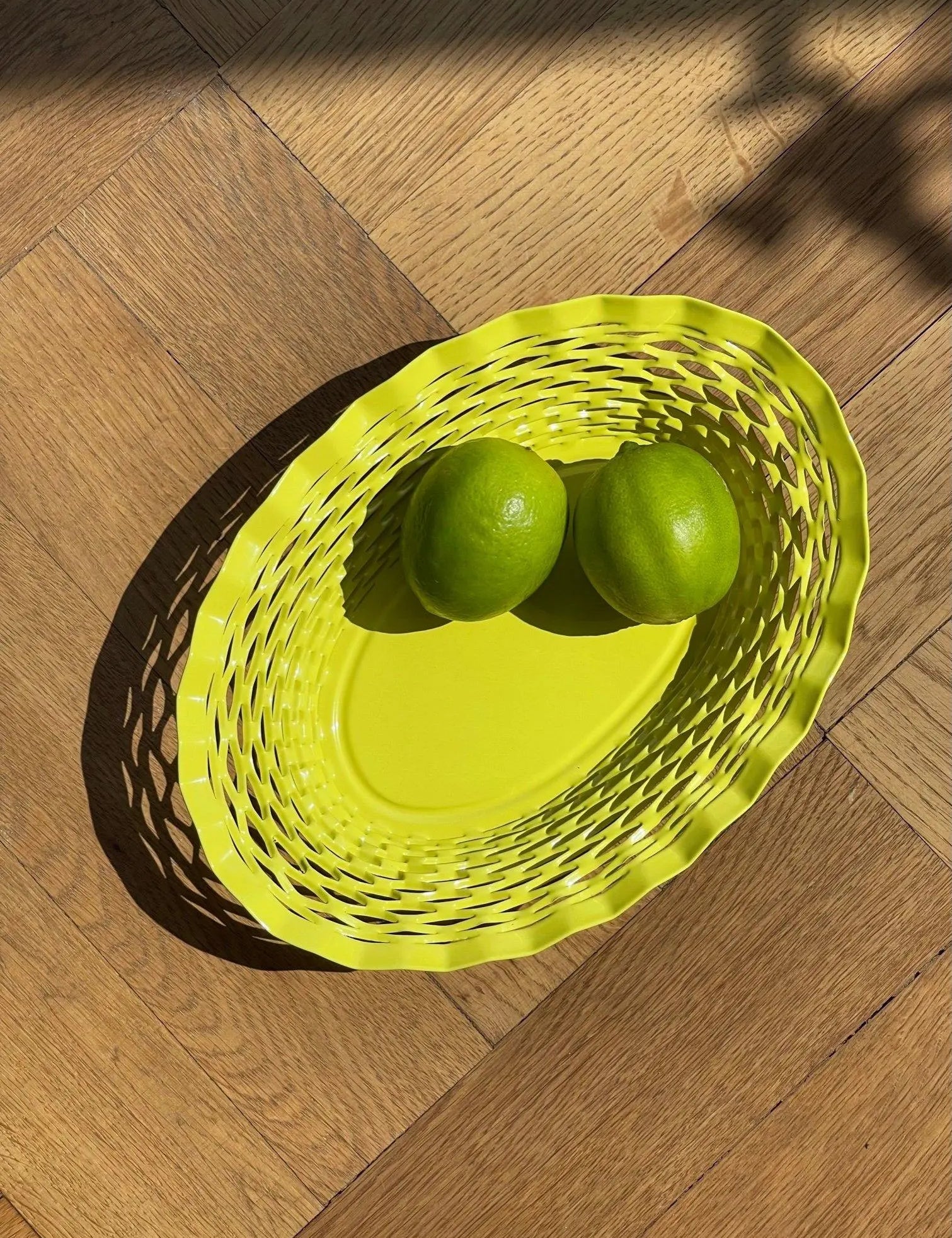 Roger Orfevre - Brødkurv oval | Gul Roger Orfevre
