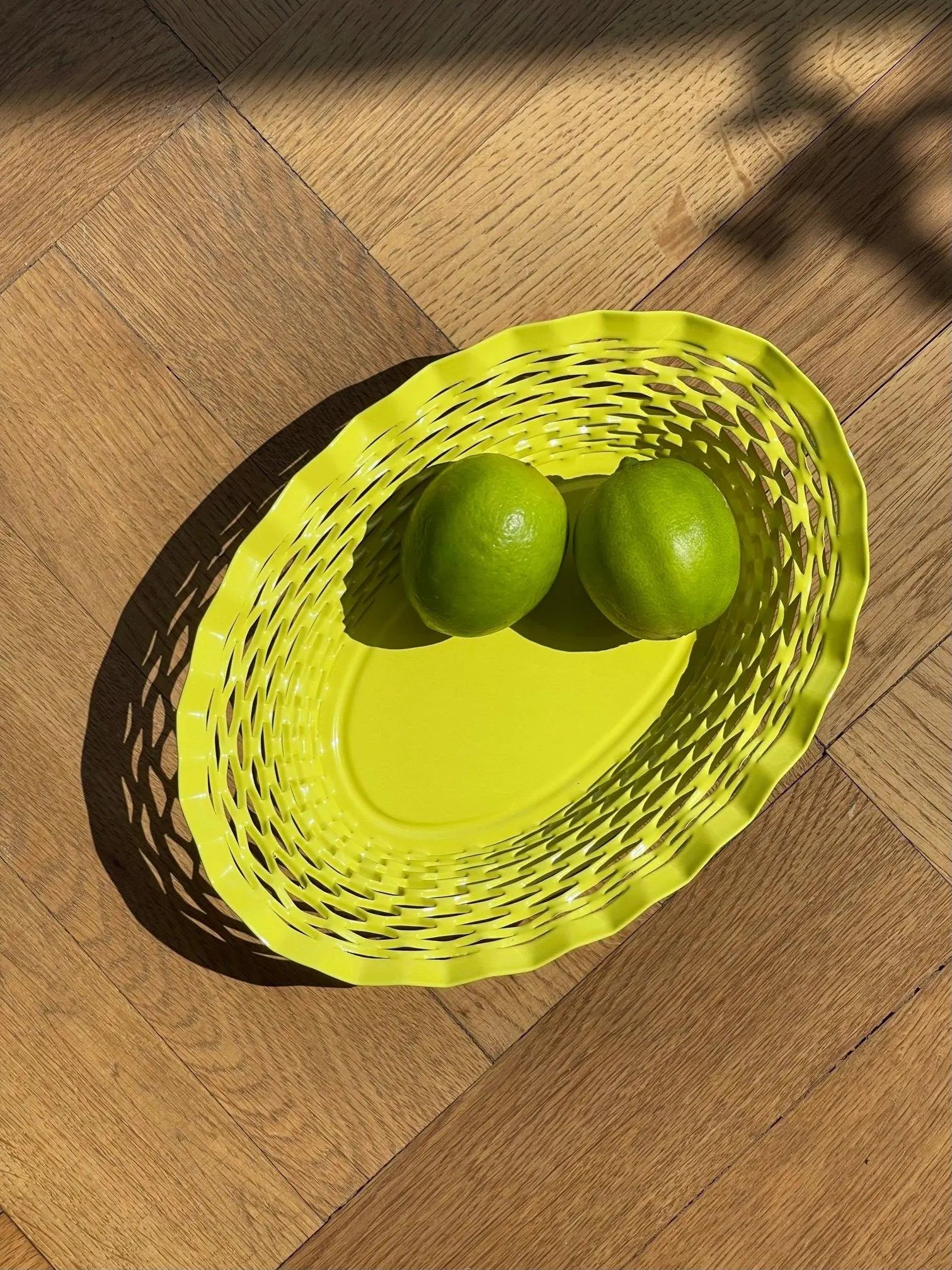 Roger Orfevre - Brødkurv oval | Gul Roger Orfevre