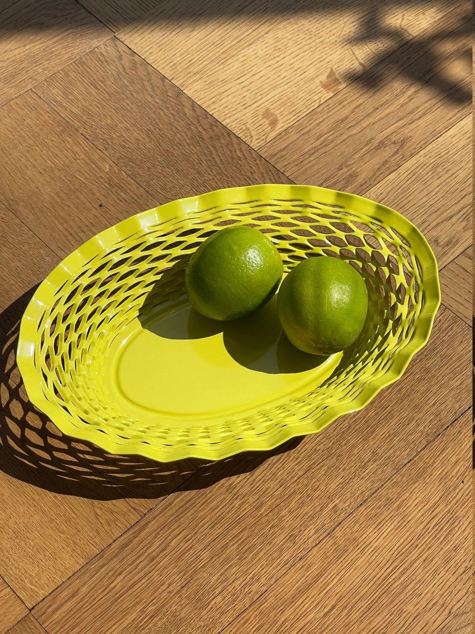 Roger Orfevre - Brødkurv oval | Gul Roger Orfevre
