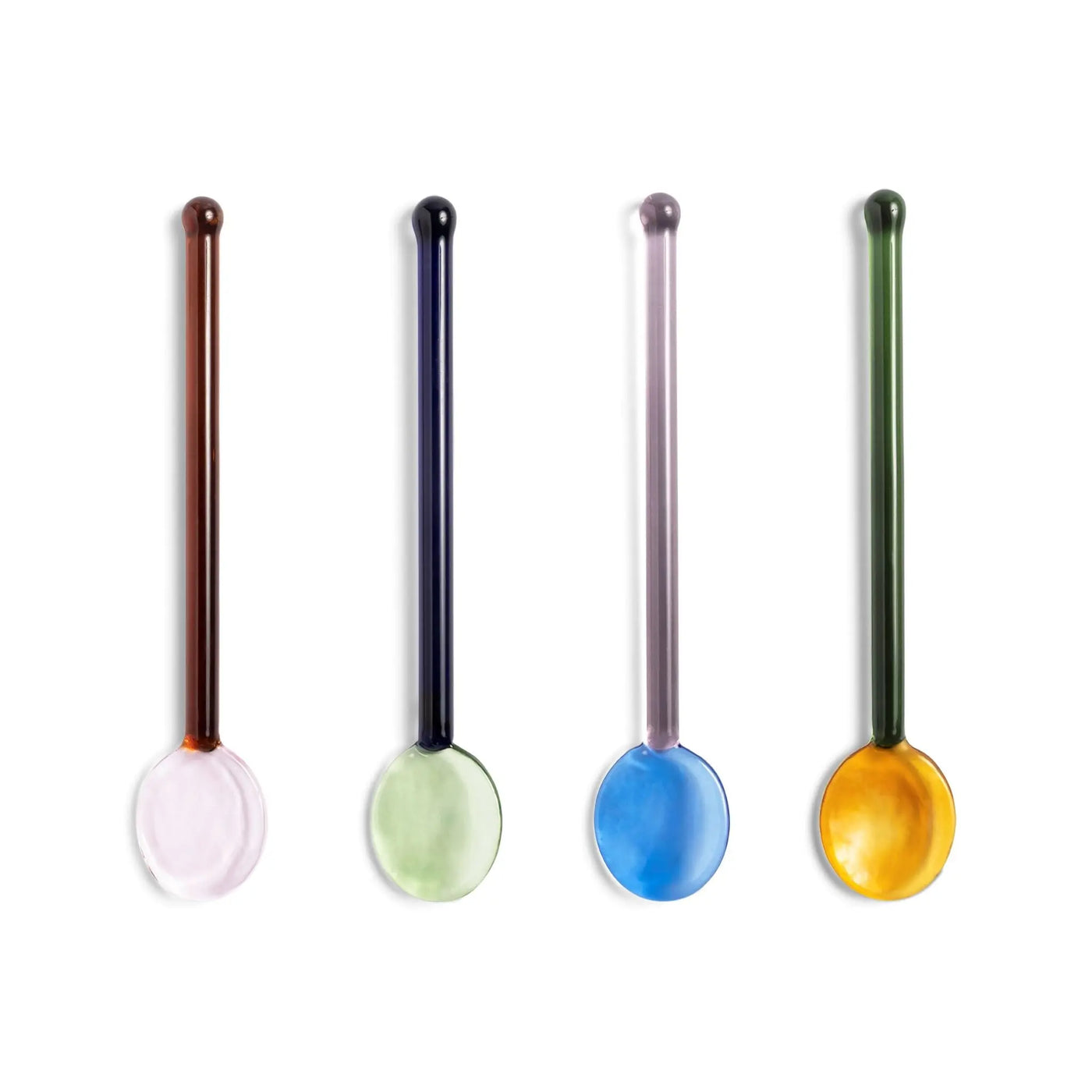 Spoon pin sæt i glas i 4 forskellige farver &klevering