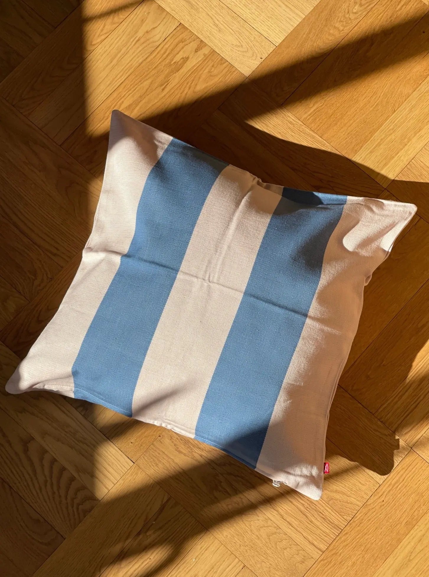 Stribet Pudebetræk 50x50 cm | Pink/Blå Afroart