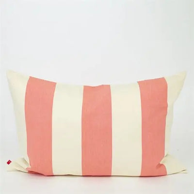 Stribet Pudebetræk 50x70 cm | Pink/Hvid Afroart