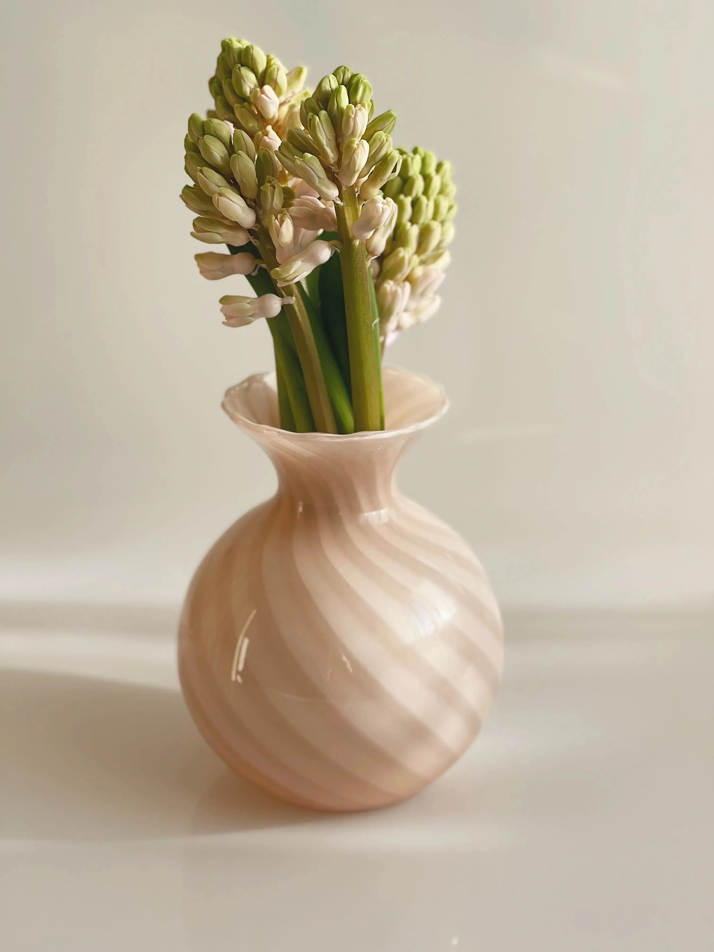 Vintage Murano Glasvase med Swirl | Rosa Studio Hafnia