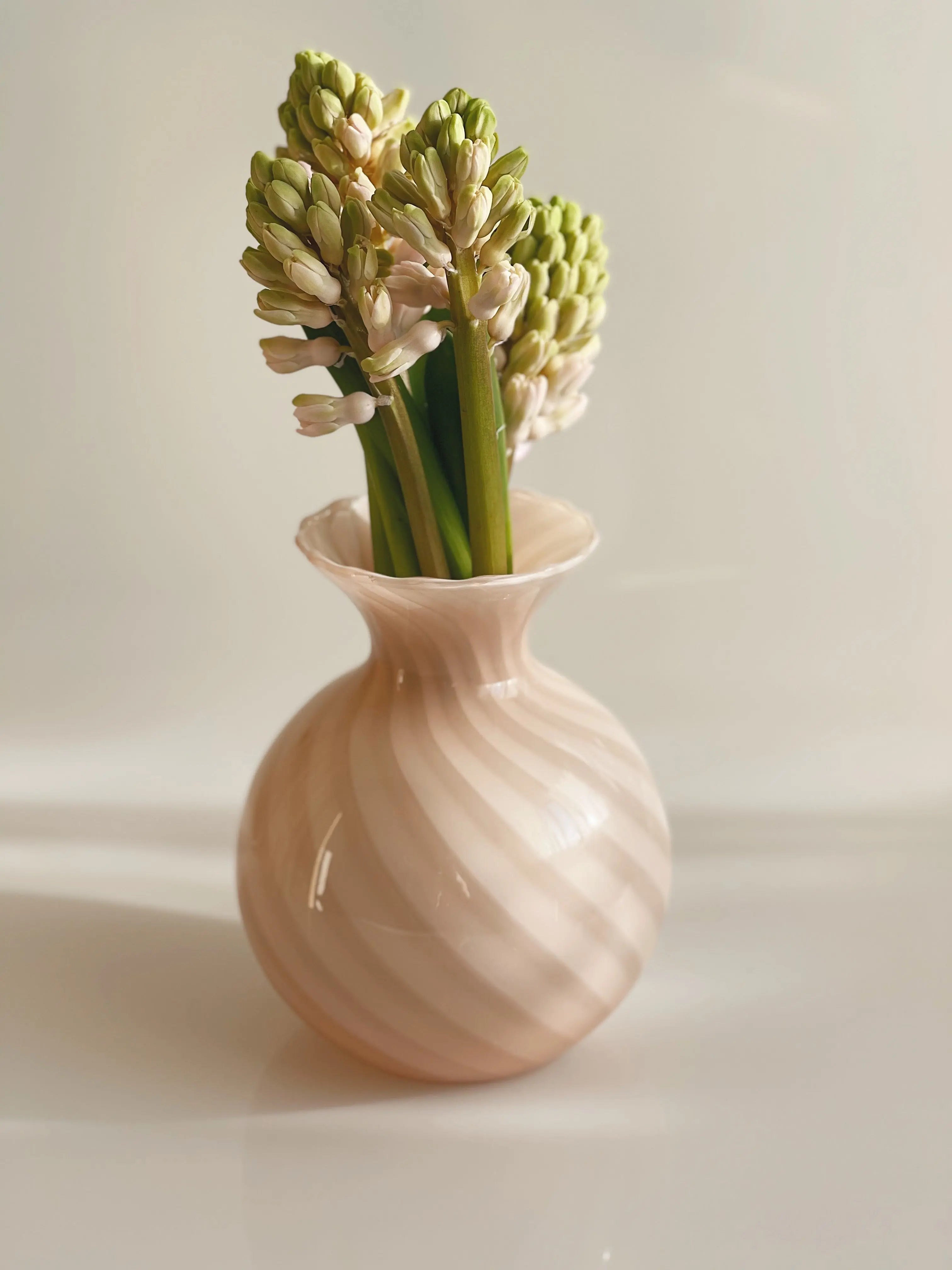 Vintage Murano Glasvase med Swirl | Rosa Studio Hafnia