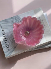 Vintage Murano musling/skål | Lys pink Murano