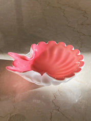 Vintage Murano musling/skål | Lys pink Murano