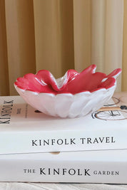 Vintage Murano musling/skål | Lys pink Studio Hafnia