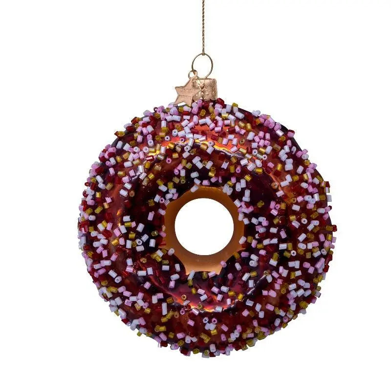 Vondels glas ornament | Brun Donut Vondels