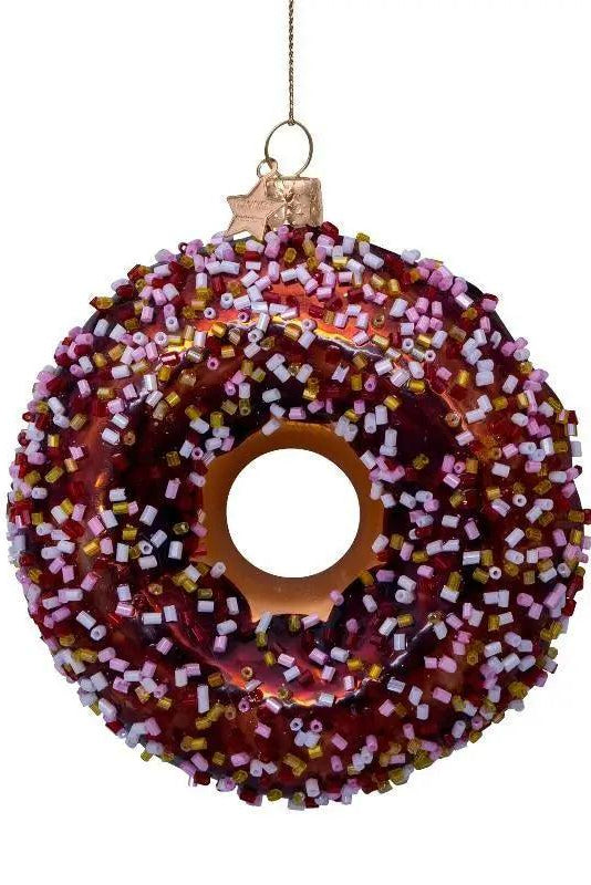 Vondels glas ornament | Brun Donut Vondels