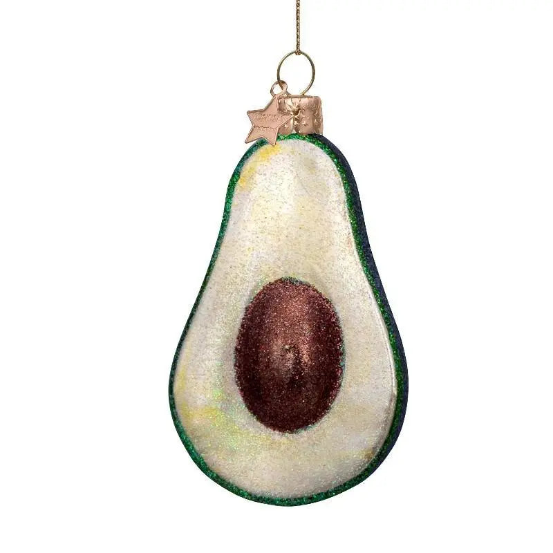 Vondels glas ornament | Grøn avocado Vondels