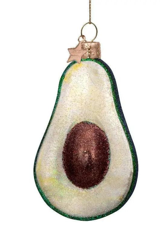 Vondels glas ornament | Grøn avocado Vondels