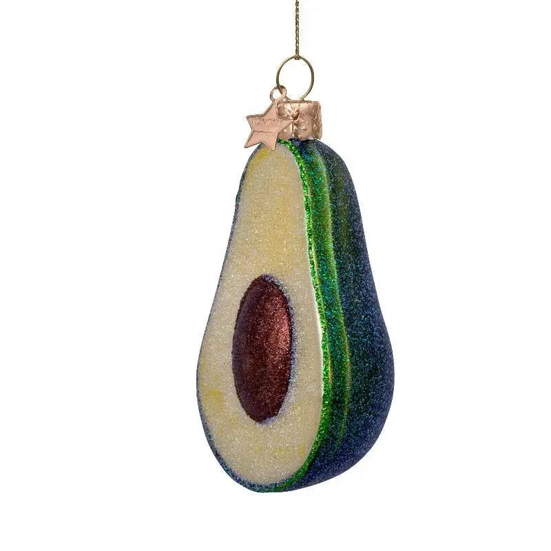 Vondels glas ornament | Grøn avocado Vondels