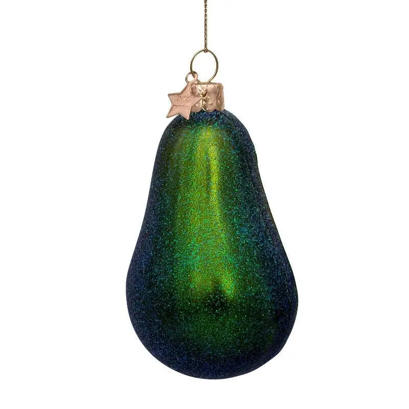 Vondels glas ornament | Grøn avocado Vondels