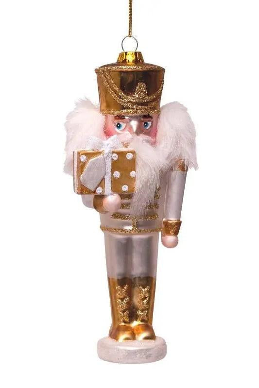 Vondels glas ornament | Nøddeknækker i guld Vondels