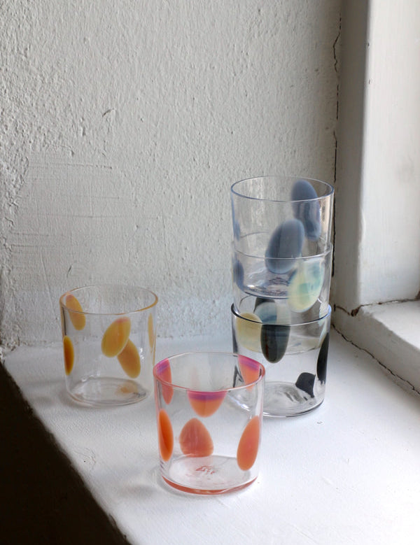 Normal Object Factory - Dot drikkeglas | Blå prikker Normal Object Factory