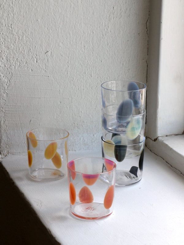 Normal Object Factory - Dot drikkeglas | Blå prikker Normal Object Factory