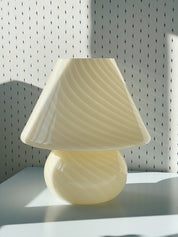 Vintage Murano Mushroom bordlampe | Gul, H40 cm Murano